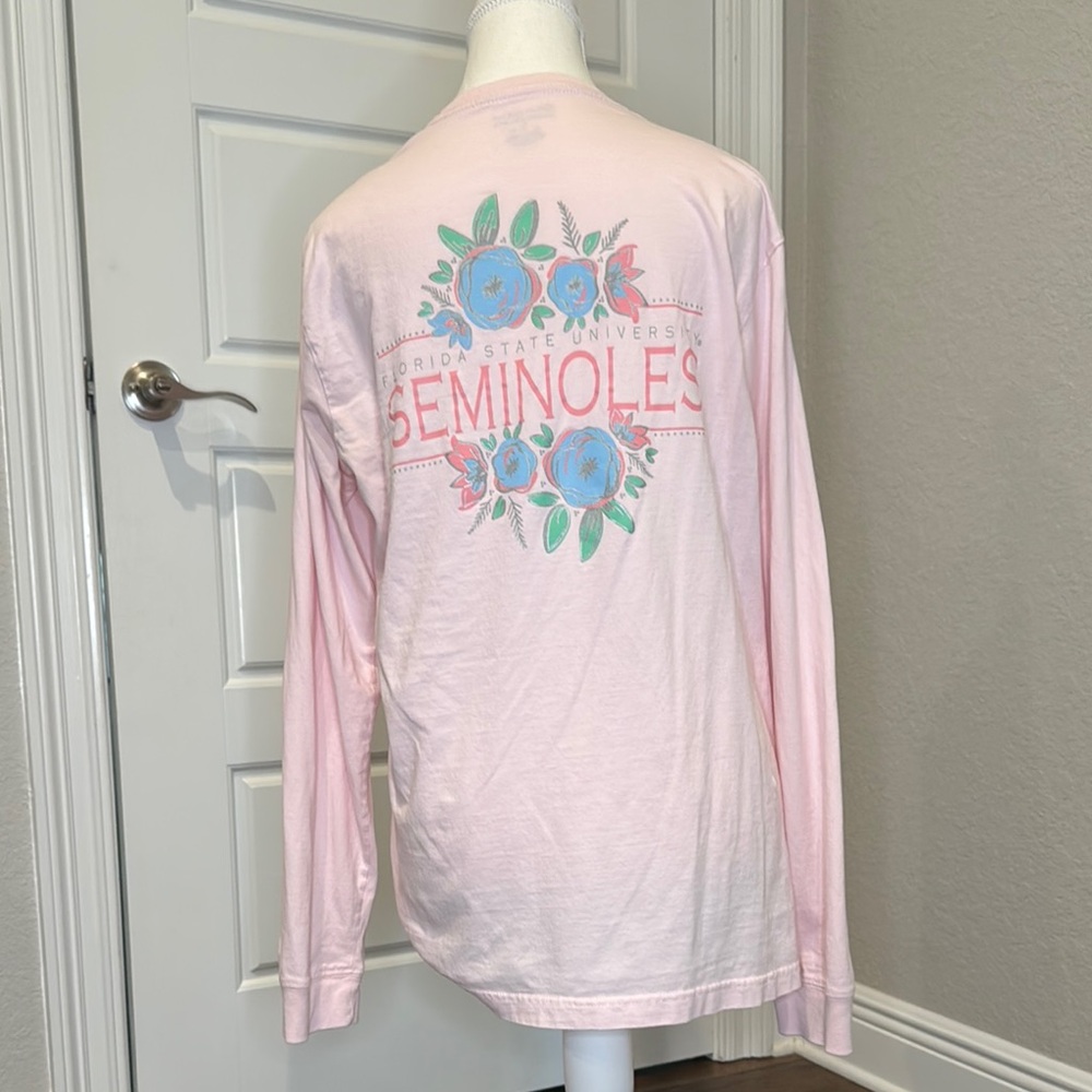 Champion seminoles fsu Pink Graphic Long Sleeve Tee